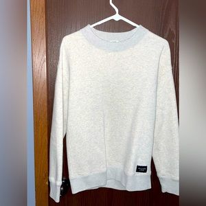 A&F relaxed crewneck light grey